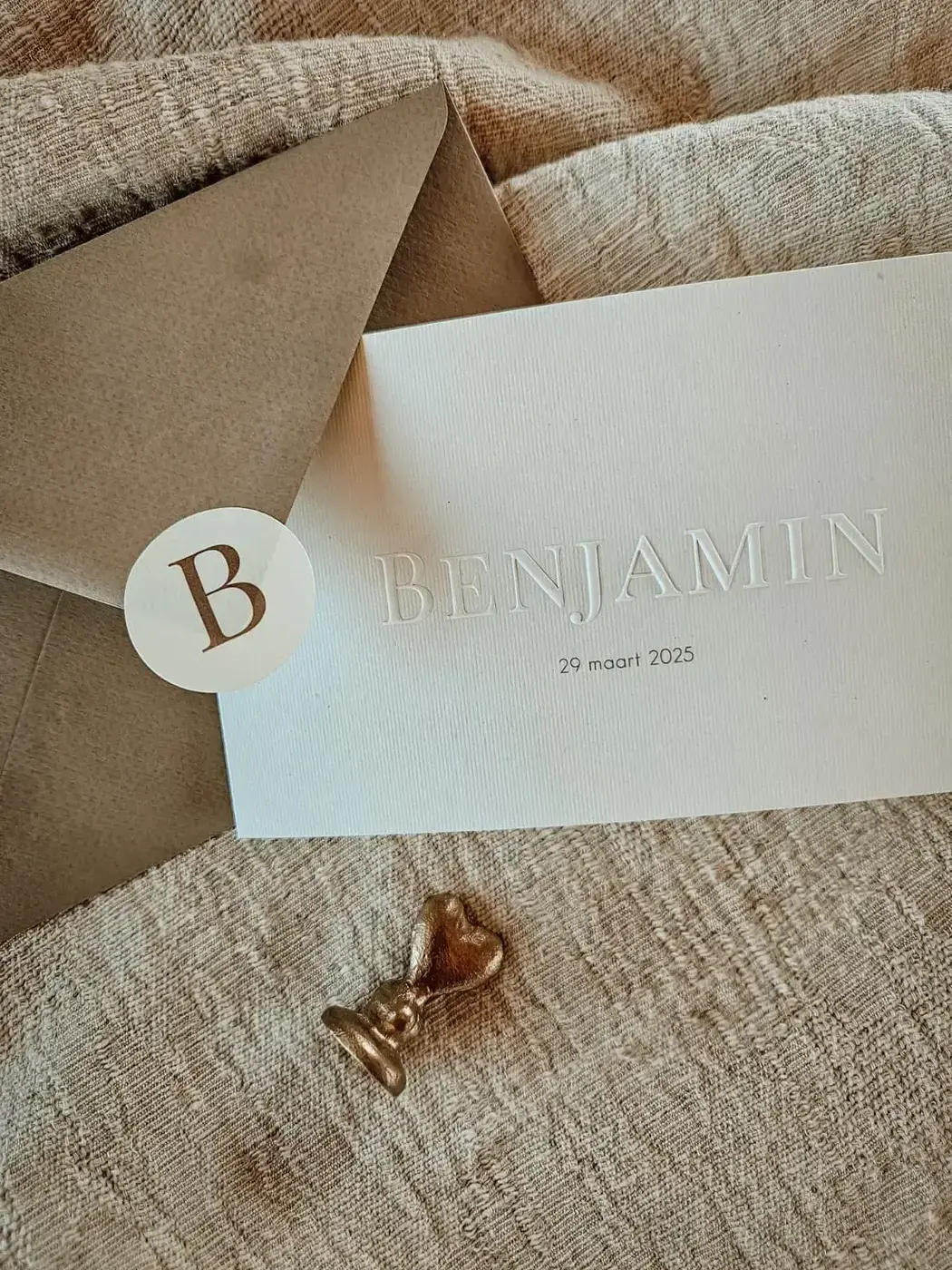 Geboortekaartje Benjamin