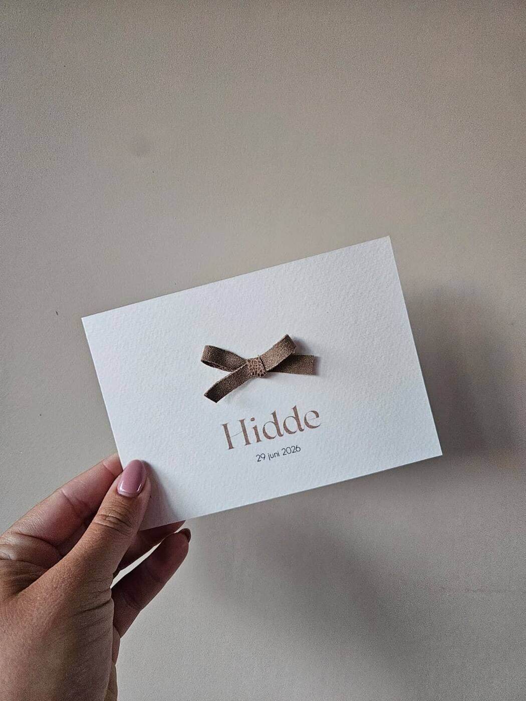 Geboortekaartje Hidde – Fugo Felt