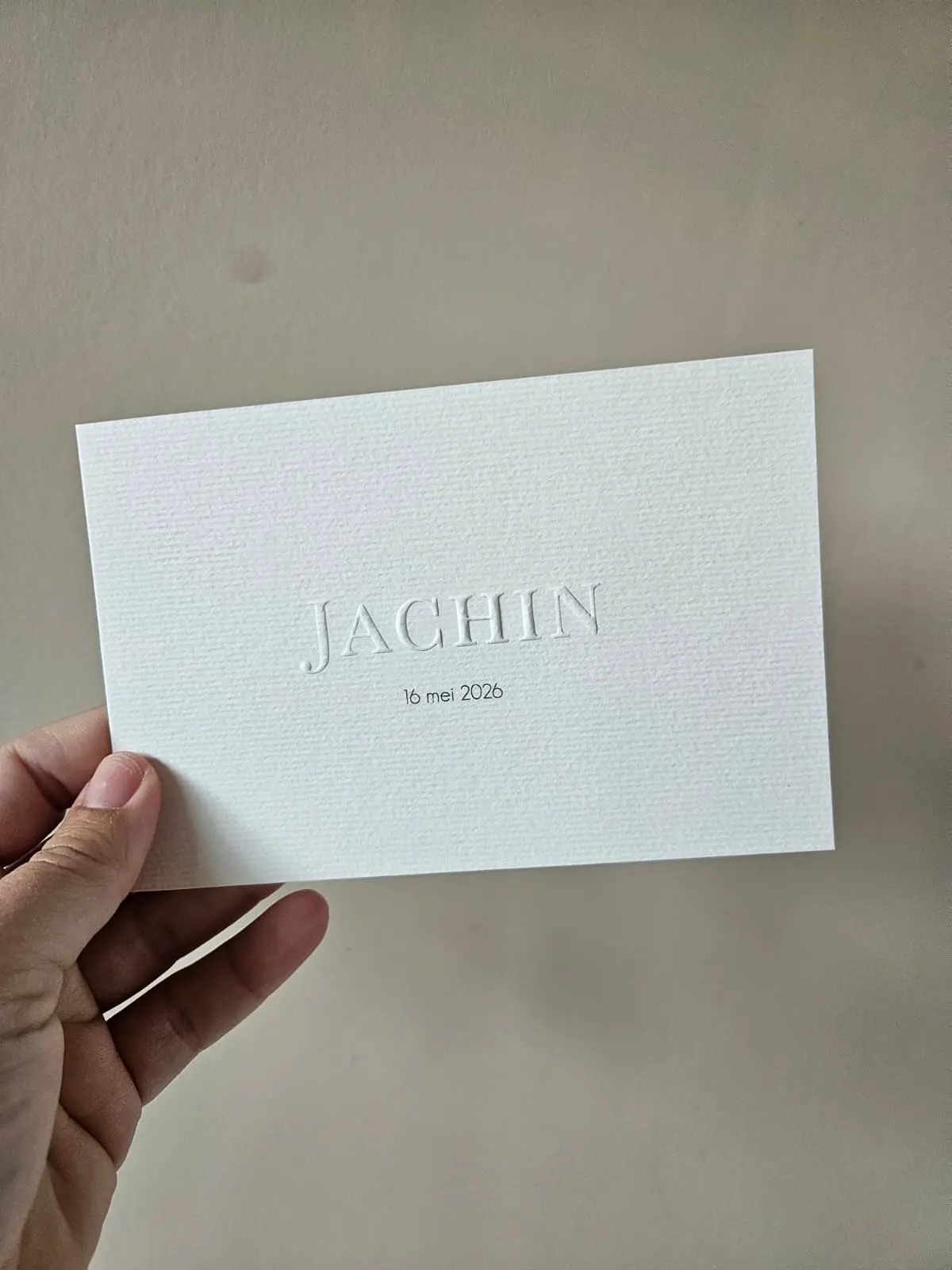 Geboortekaartje Jachin