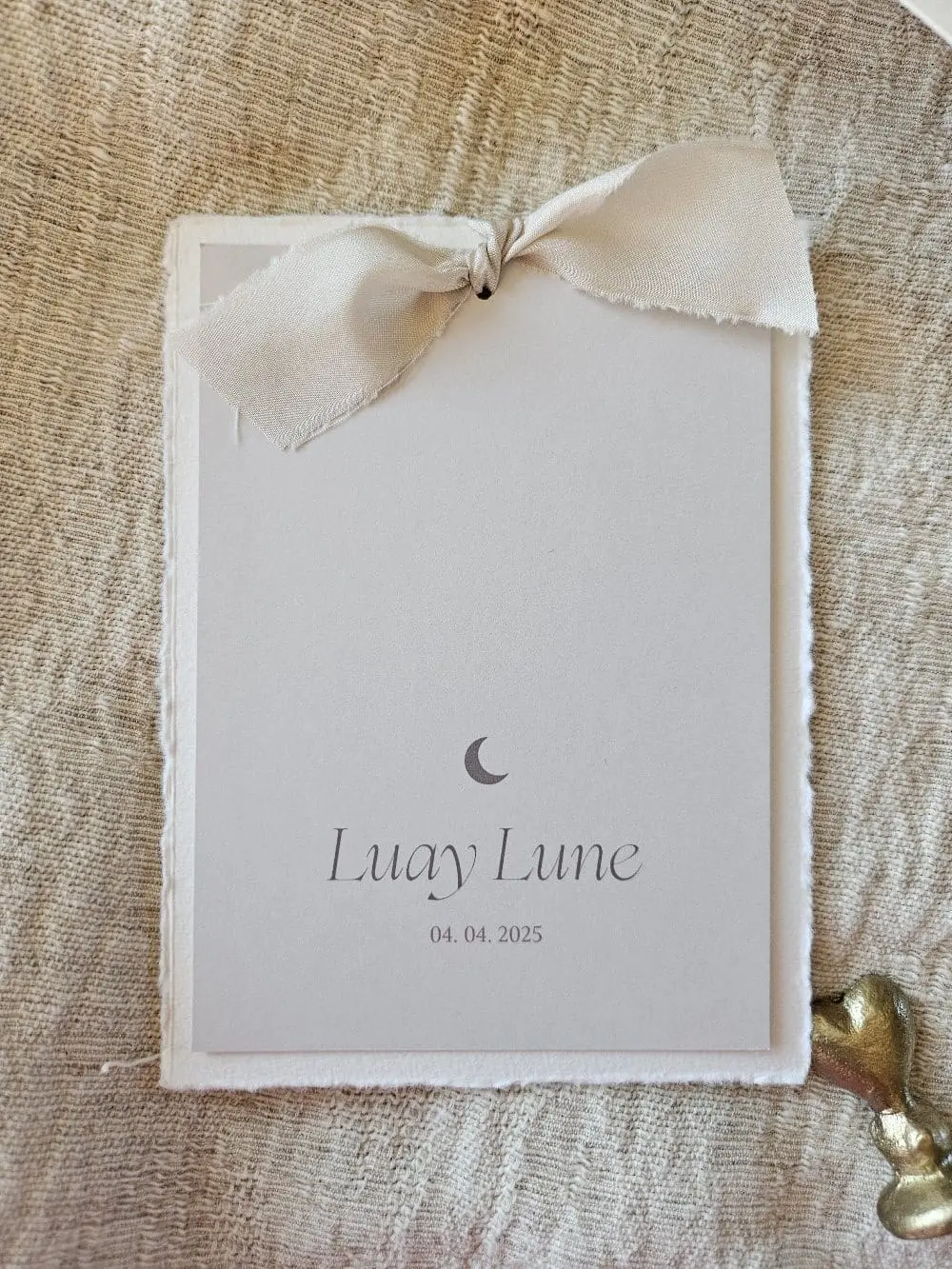 Geboortekaartje Luay Lune