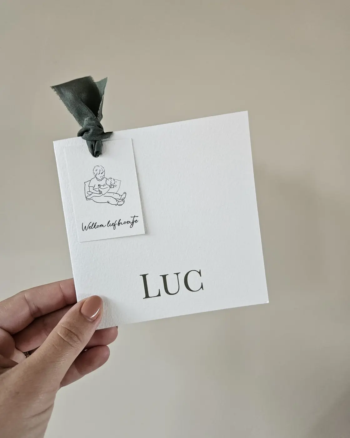 Geboortekaartje Luc
