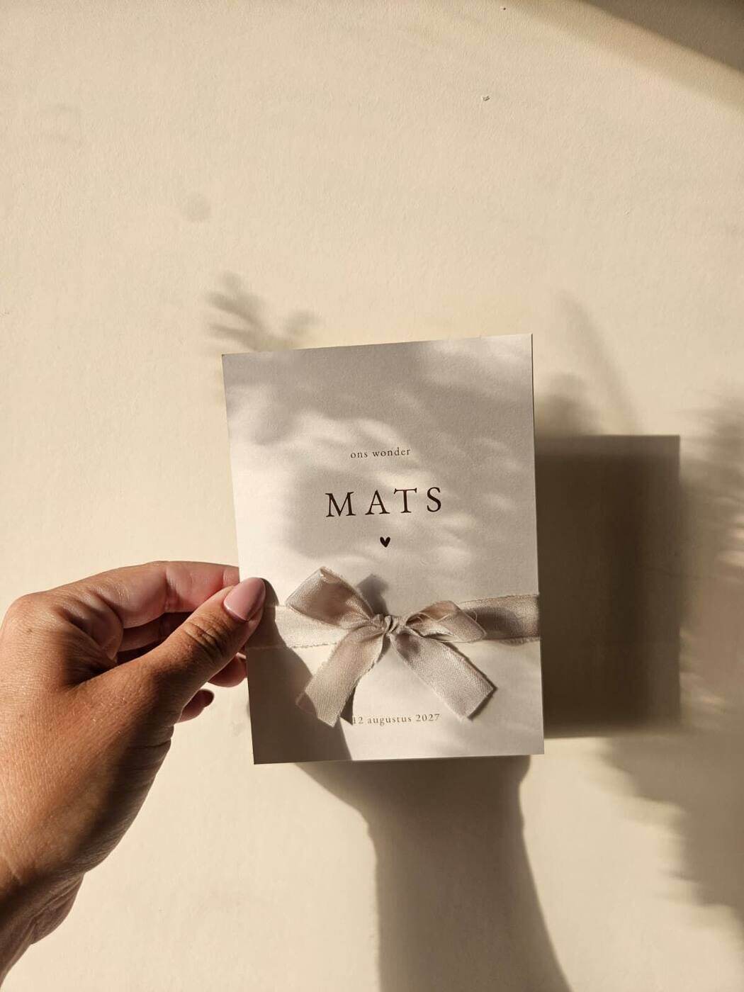 Geboortekaartje Mats