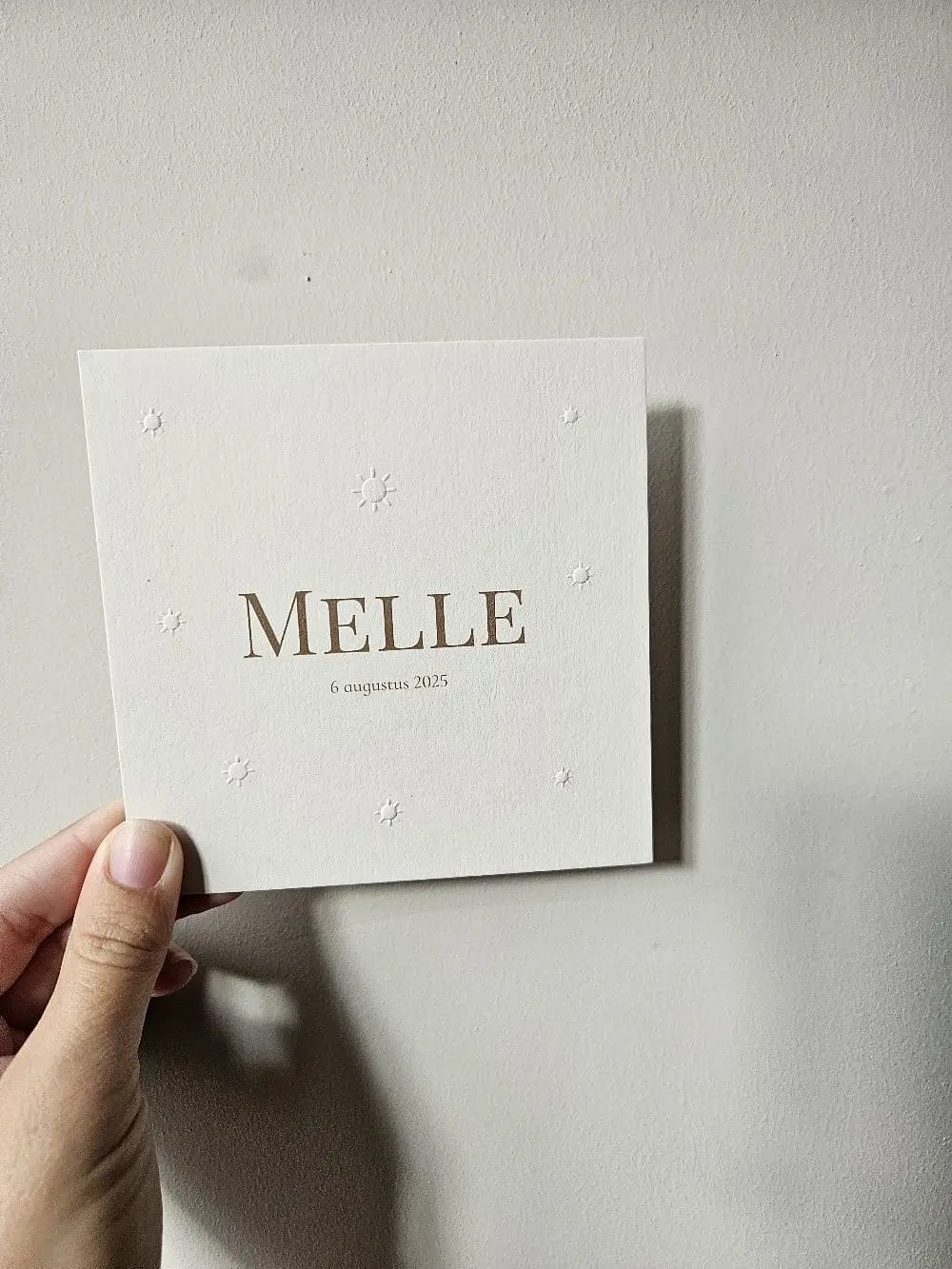 Geboortekaartje Melle