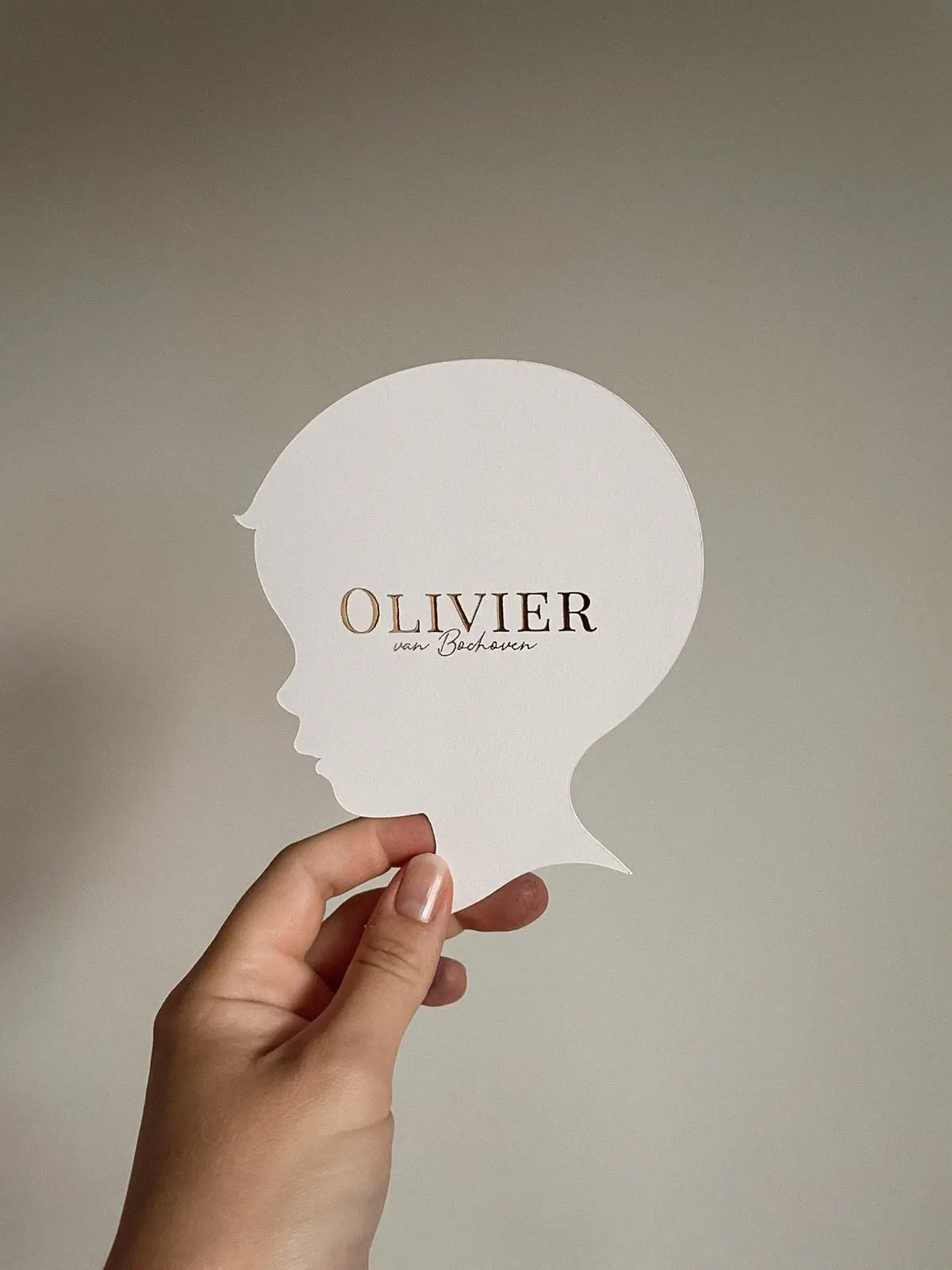 Geboortekaartje Olivier
