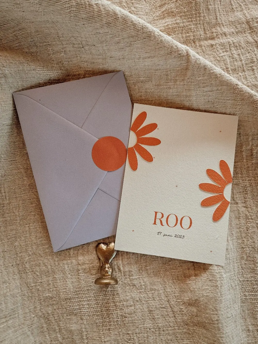Geboortekaartje Roo